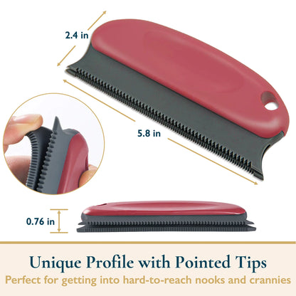 Pet Hair Remover Roller & Detailer Set, Reusable Dog & Cat Hair Remover for Couch, Carpet, Furniture, Bedding & Car