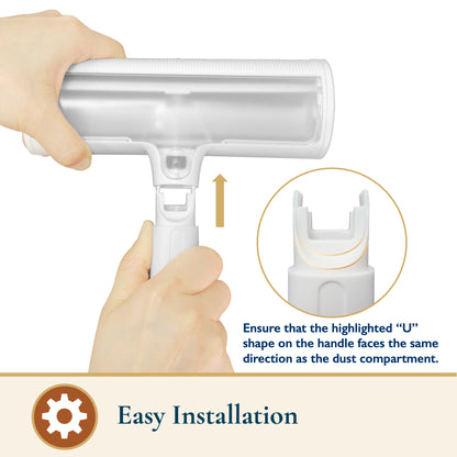 Pet Hair Remover Roller & Detailer Set, Reusable Dog & Cat Hair Remover for Couch, Carpet, Furniture, Bedding & Car